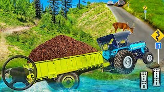 Heavy Tractor Trolley Cargo Simulator 3D - Farming Cargo Driver #2 - Android Gameplay screenshot 4
