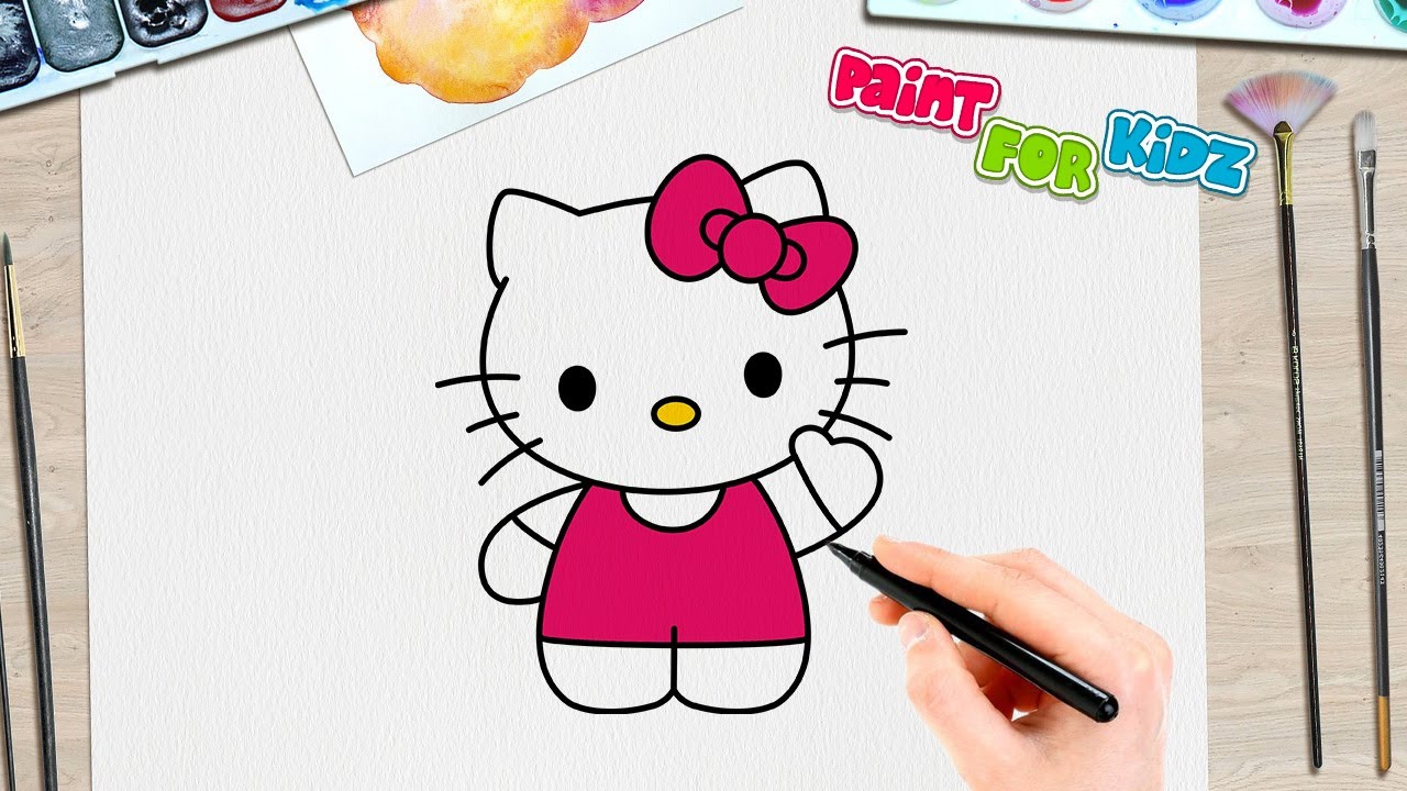 How to Draw a Cat - Step by Step Cat Drawing Instructions (Cute Cartoon Cat)  - Easy Peasy and Fun