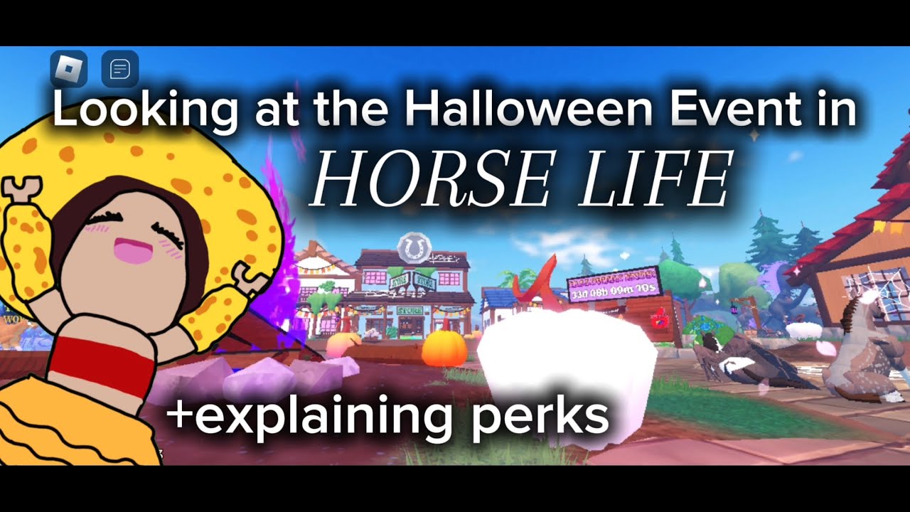 Looking at the Horse Life Halloween Event in Roblox Horse life ...