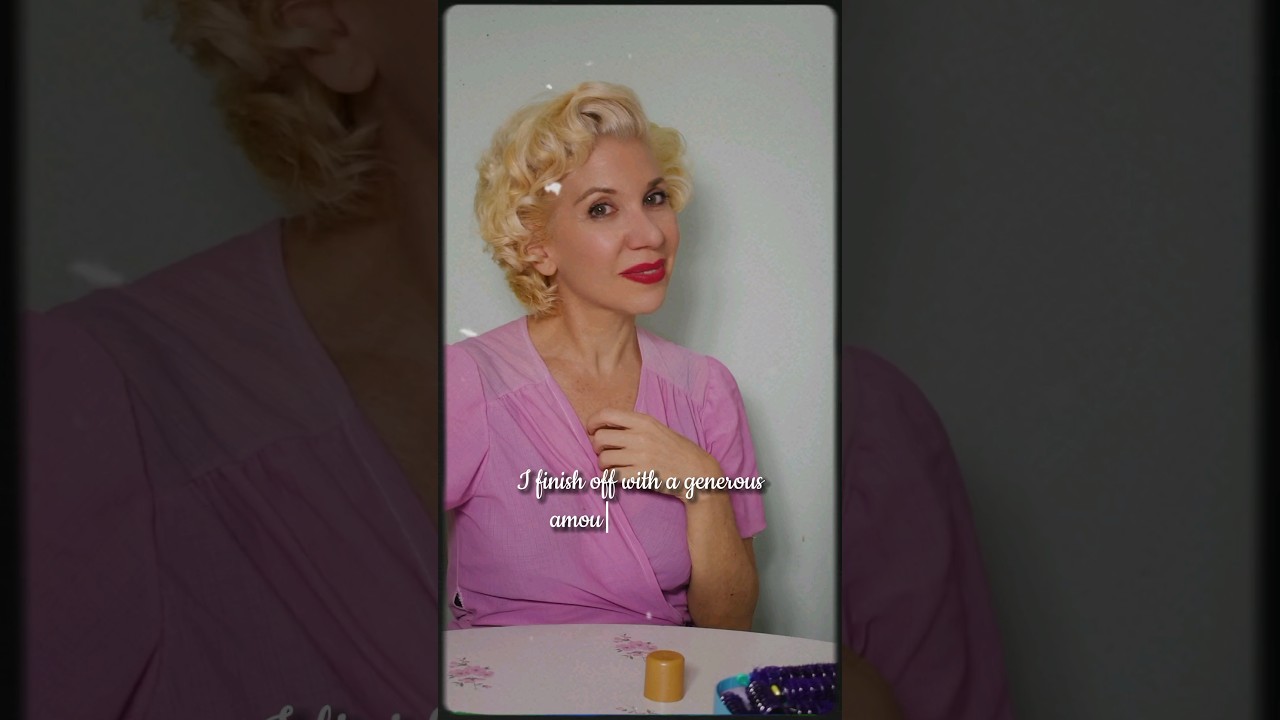 Marilyn Monroe hairstyle brush out! 