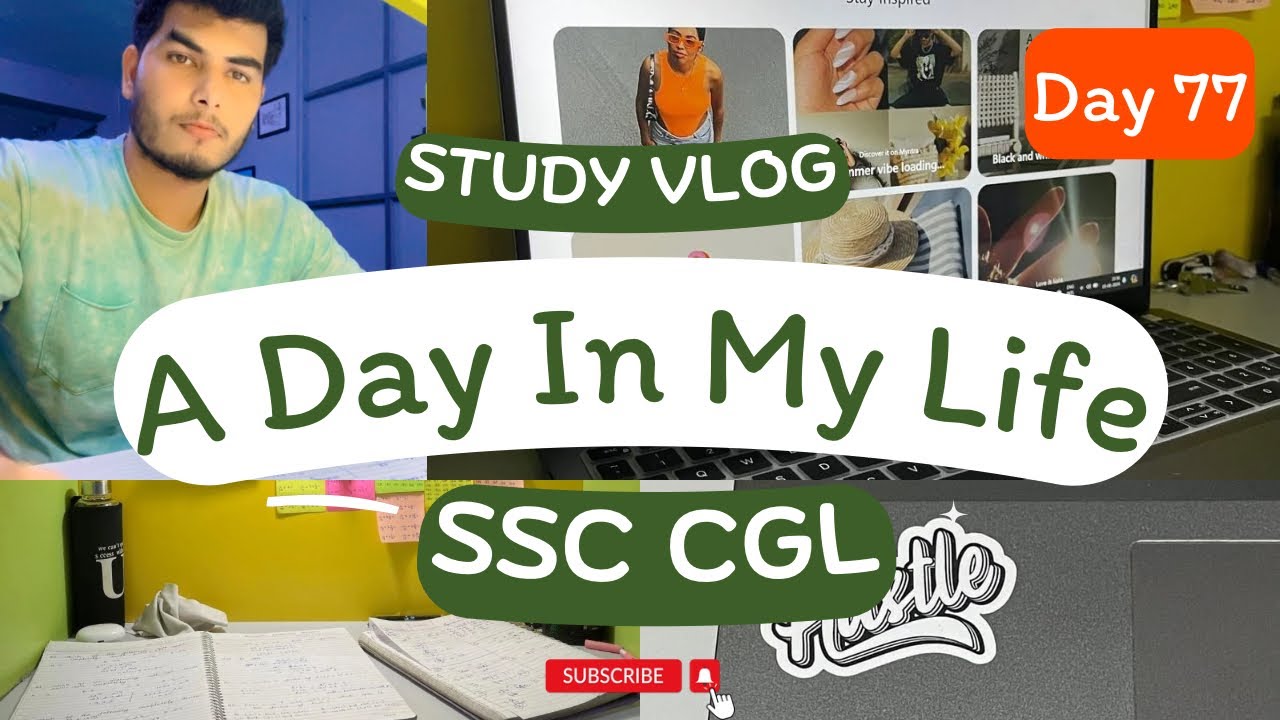 A Day in Life of SSC CGL Aspirant | Daily routine vlog | SSC CGL/CHSL ...