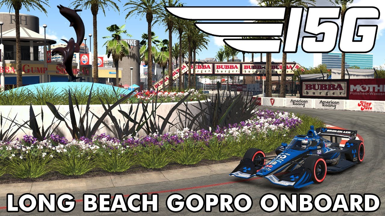 On the Beach: iRacing Long Beach Indycar Onboard | Team I5G