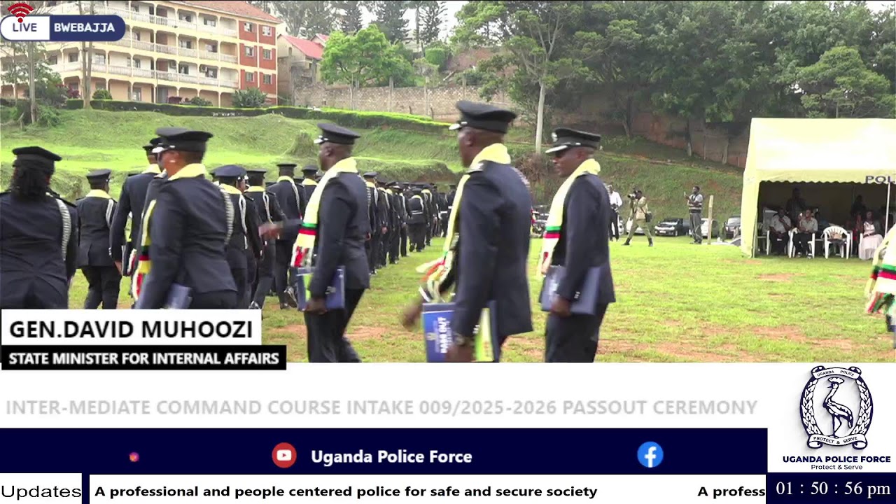INTER-MEDIATE COMMAND COURSE PASS OUT CEREMONY AT BWEBAJA 27TH FEB 2026