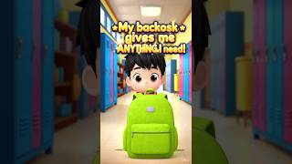 Magical backpack .. What would you wish to get ?? #aivideo #animation #viral #kidsstories