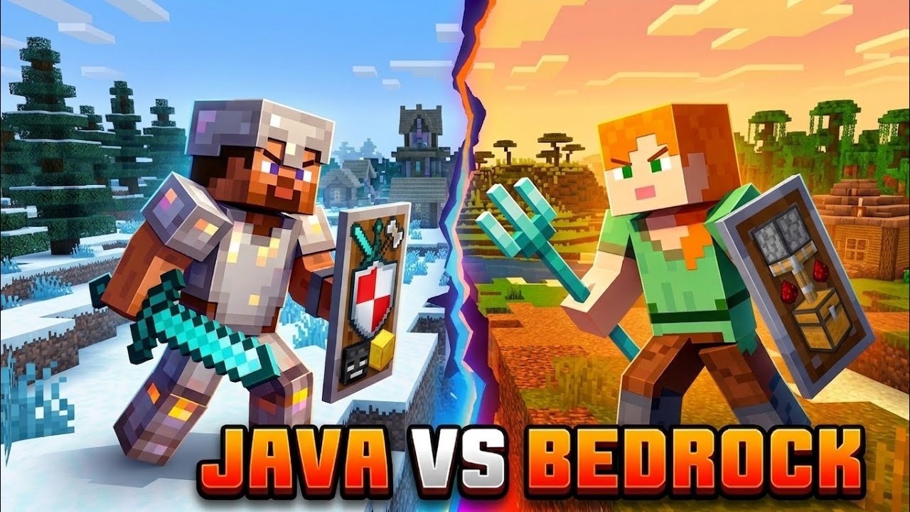 17 Minecraft Java vs bedrock features - YouTube