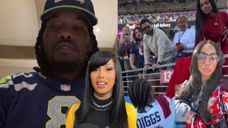 Offset Reacts To Stefon Diggs Embarring Cardi B At The Super Bowl