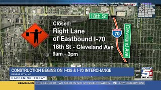 MoDOT begins two year construction headache along I-70, 435