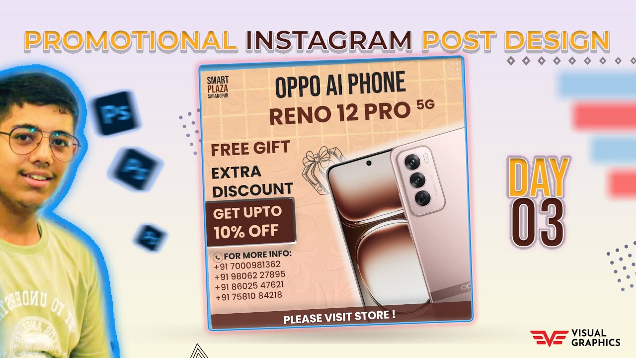 Promotional  Instagram Post Design | Day 3 of 30 Days of Photoshop Design Challenge!