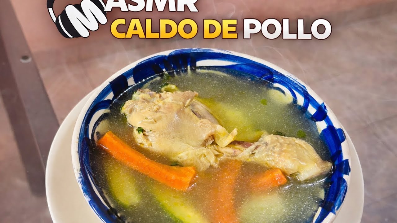 🫧🩷 ASMR ESPAÑOL | COMIENDO CALDITO DE POLLO 🐥🥱💫🌙