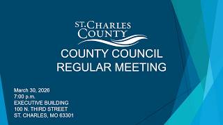 Celebrity St. Charles County Council Meeting 03.30.26 Wealth