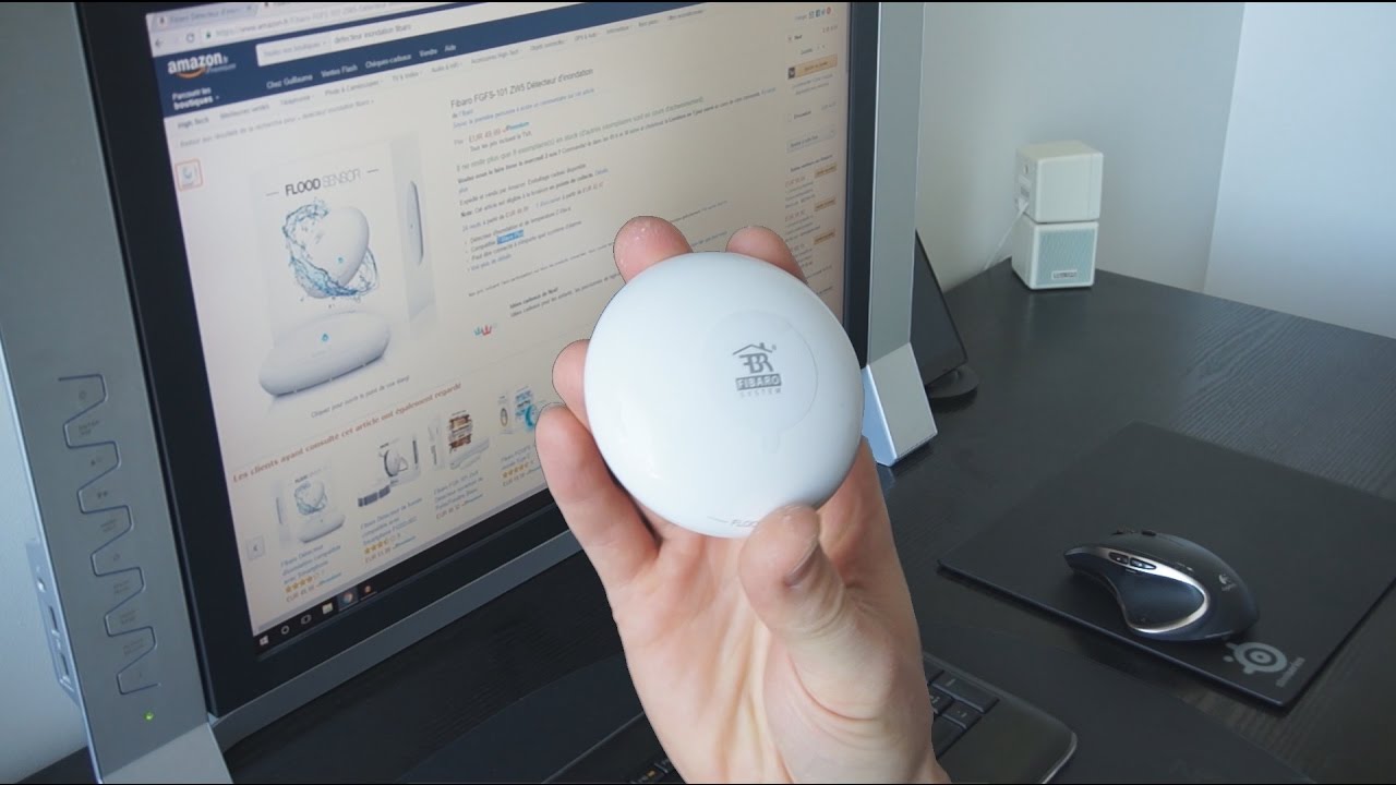 Le détecteur d'inondation Fibaro Z-Wave FGFS-101