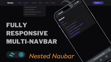 Multi Navbar / Nested nav Using Reactjs and Tailwind CSS