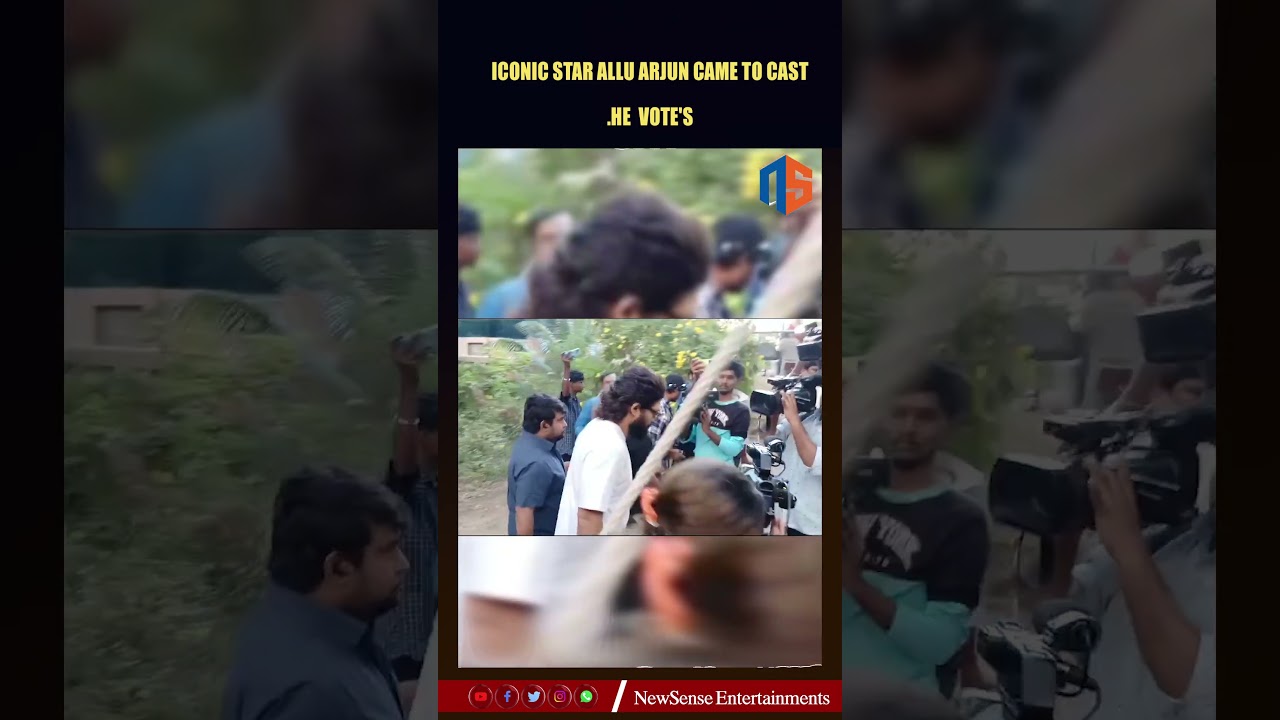 Ionic Star  came to cast his vote. telangana Elections 2023 || New Sense Entertainments