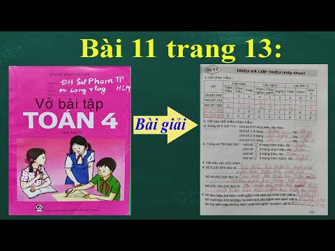 Video Hướng Dẫn Giải Vở Bài Tập Toán Lớp 4 Tập 1 Tiểu Học -... - youtube