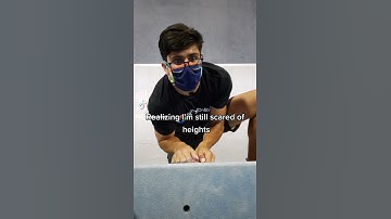Climbers are also scared of heights #climbing #rockclimbing #climbers
