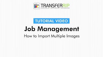 TransferRIP Part 3 #3 – Importing Multiple Images - Job Management