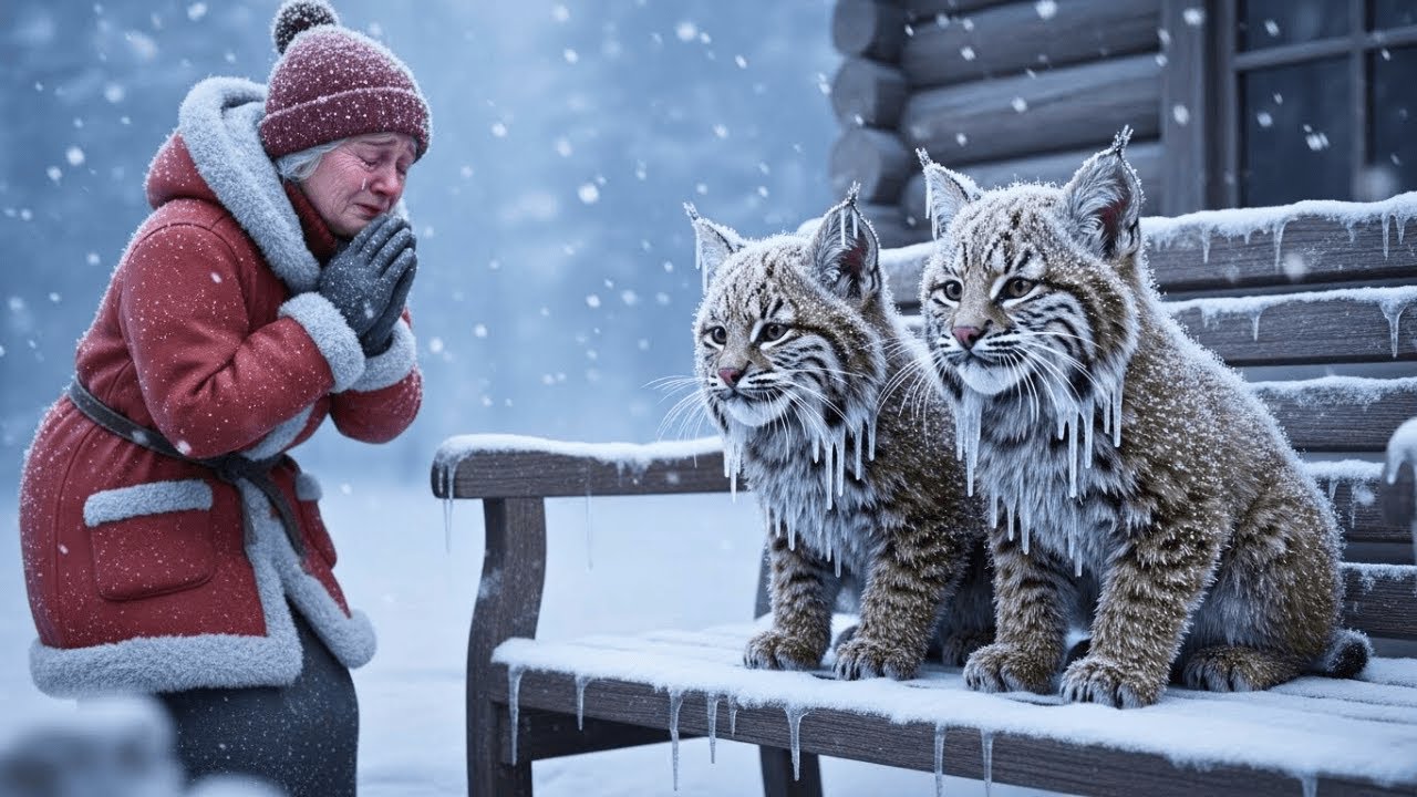 On Christmas Night, She Took in Two Freezing Bobcats —The Next Morning, Police Surrounded Her House!