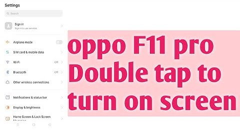 Oppo F11 pro, Double tap to turn on Screen/Oppo f11 pro Double tap screen lock/tips and tricks