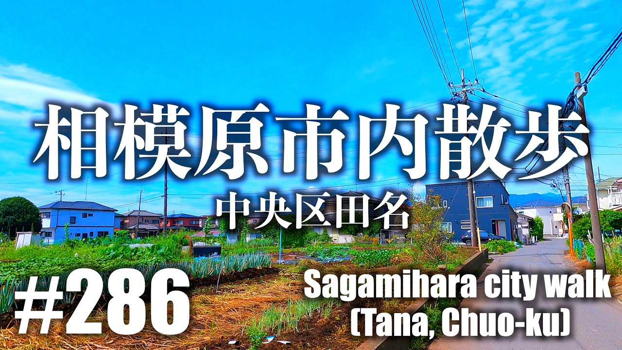 # 286 [4K] Прогулка по городу Сагамихара (Тана, Тюо-ку)