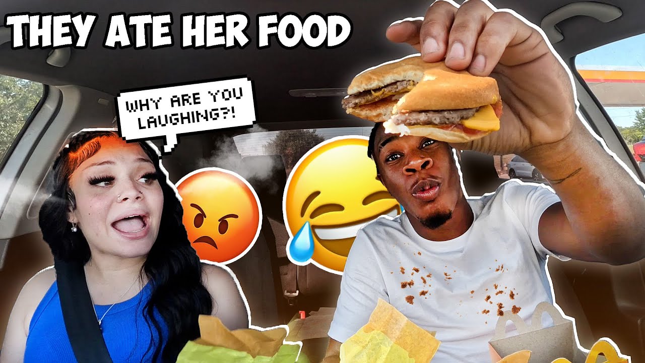 TAKING A BITE OUT OF NETTE'S FOOD 😱 THEN BLAMING IT ON DRIVE THRU WORKER😅 *WON'T DO THIS AGAIN💔*