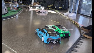 TANDEM RC DRIFT SHOW (minigames, drifting, and drag racing!)