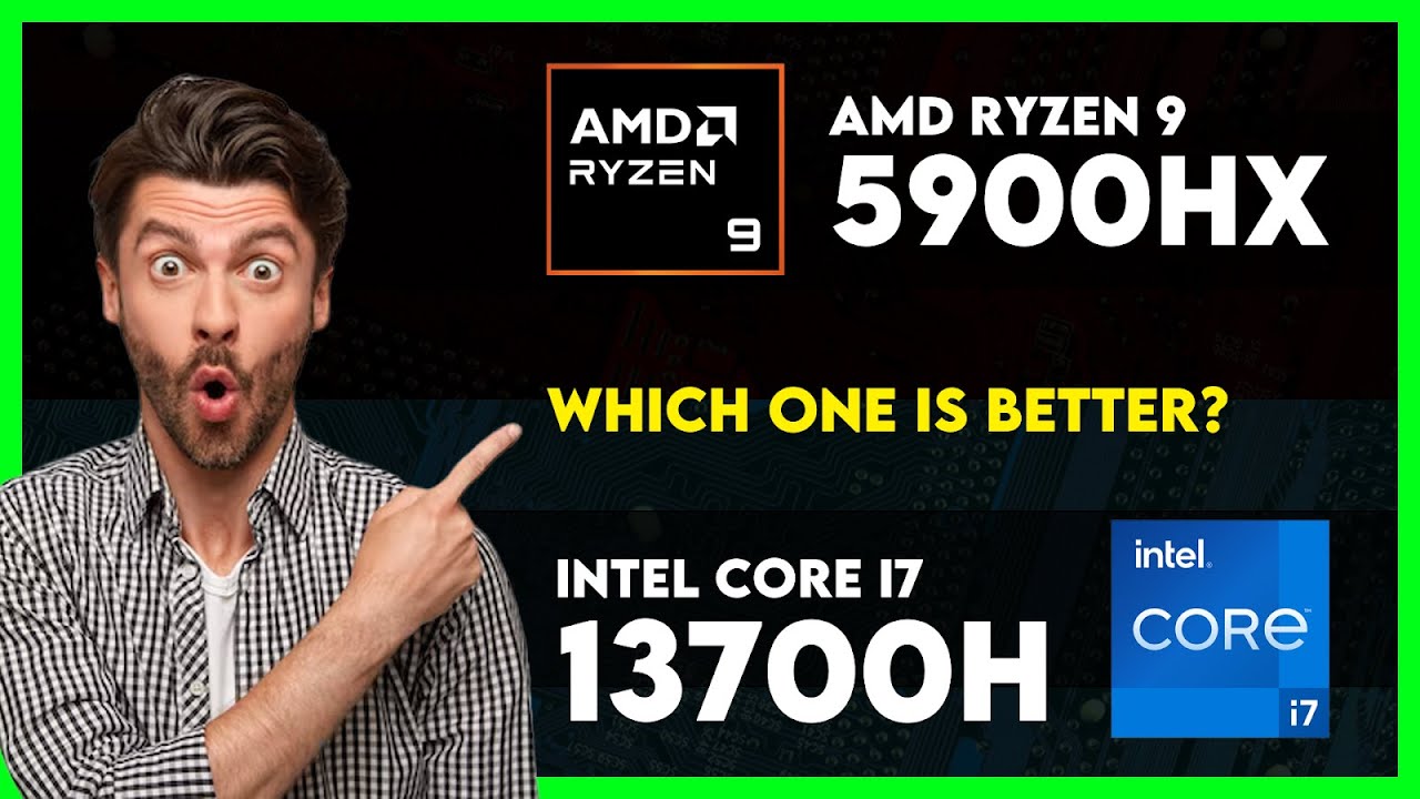 AMD Ryzen 9 5900HX vs Intel Core i7 13700H Comparison - YouTube