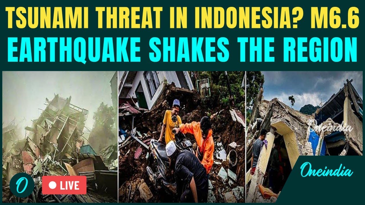 Indonesia Earthquake LIVE | Massive 6.6 Magnitude Quake SHAKES Sumatra | Earthquake LIVE