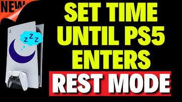 How to Set Time Until PS5 Enters Rest Mode