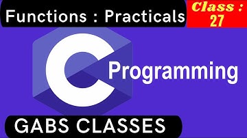 Functions in C Programming | C Full Course in Hindi | Video 27
