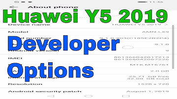 Huawei Y5 2019 Enable Developer Option