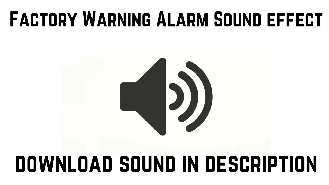 Factory Warning Alarm Sound Effects HD Royalty Free YouTube