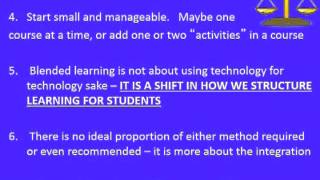 Student to Instructor Interaction in an Blended Environment