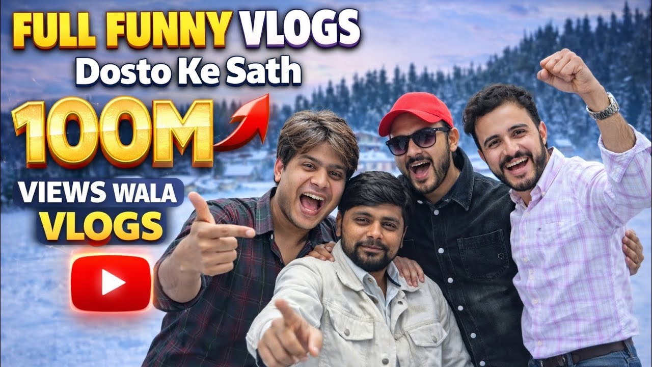 Full Funny Vlogs 🤣 | Dosto Ke Sath Masti | 100M Views Wala Vlog | Friendship Goals ❤️