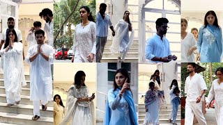 Arjun Bijlani Father In Law Prayer Meet Ankita Vicky Jain Isha Eisha Singh Mouni Roy Zara Khan