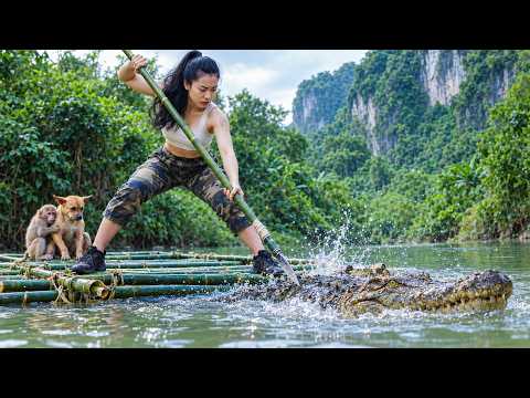 Betrayed and Abandoned in the Jungle - A Female Soldier Must Fight a Crocodile to Survive