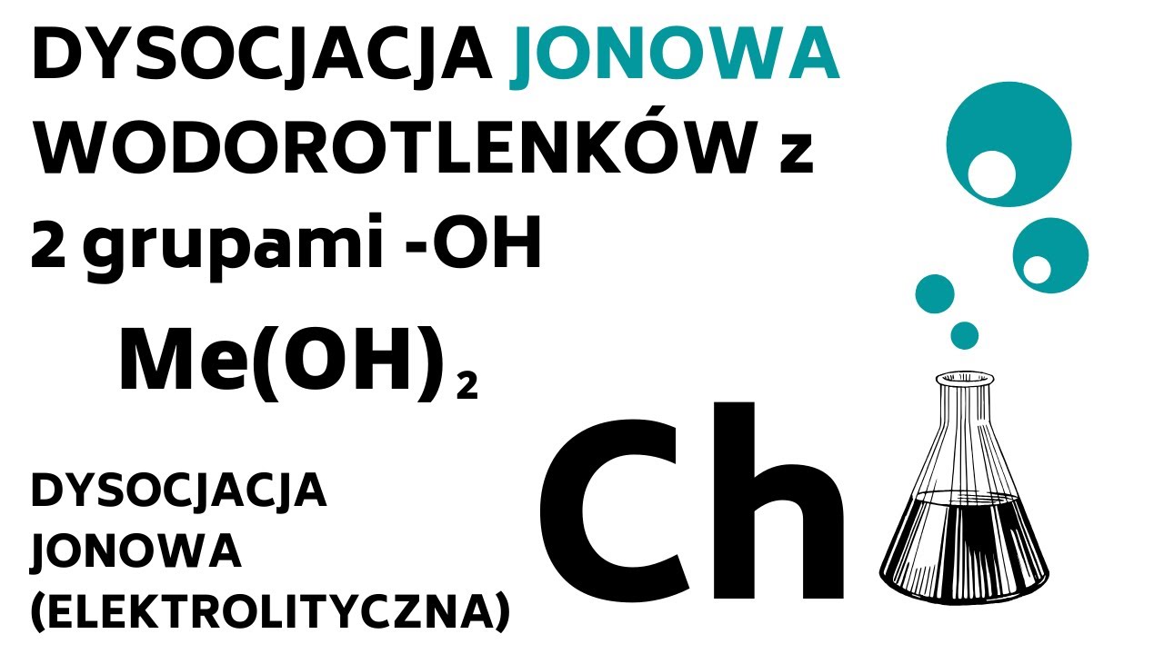 WODOROTLENKI z 2 grupami OH - DYSOCJACJA wodorotlenków metali na drugim