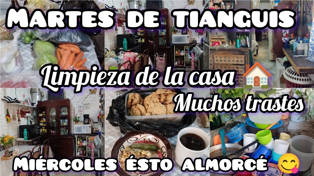 # LIMPIEZA DÉ LA CASA 🏠 # MARTES DÉ TIANGUIS 🥕🍋‍🟩🍍#  COCINANDO 😋
