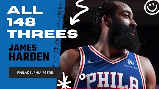 James Harden ALL 148 Three-Pointers From 2021-22 NBA Regular Season | King of NBA