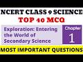 Best MCQs Class 9 Exploration: Entering the World of Secondary Science