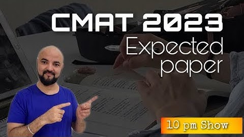 CMAT 2023 Expected Paper | 10 pm today Mahayagya Quant