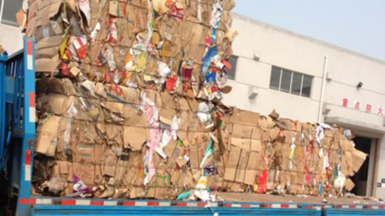 Scrap Corrugated Paper Baler