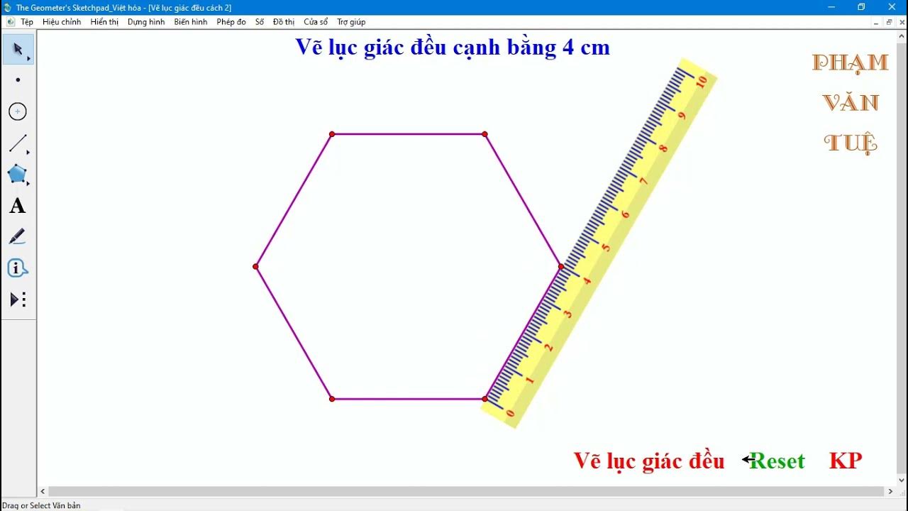 HD Vẽ hình SGK mới nhất - Toán 6] HD Vẽ lục giác đều nhập 5 giây vì chưng ...