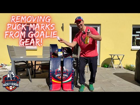 How To Remove Puck Marks From Your Goalie Gear