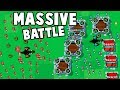 MASSIVE BATTLE!  Giant Dragon Army vs Medieval CASTLES! (Lordz.io Gameplay Highlights)