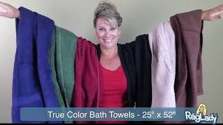 Bulk True Color Bath Towels - 25" x 52"