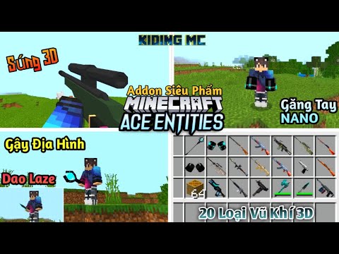 Cách Cài Mod Addon Súng 3d Và Vũ Khí Công Nghệ Siêu Phẩm Giống Pc Cực Hay Trên Mcpe 1.16 | KIDING MC