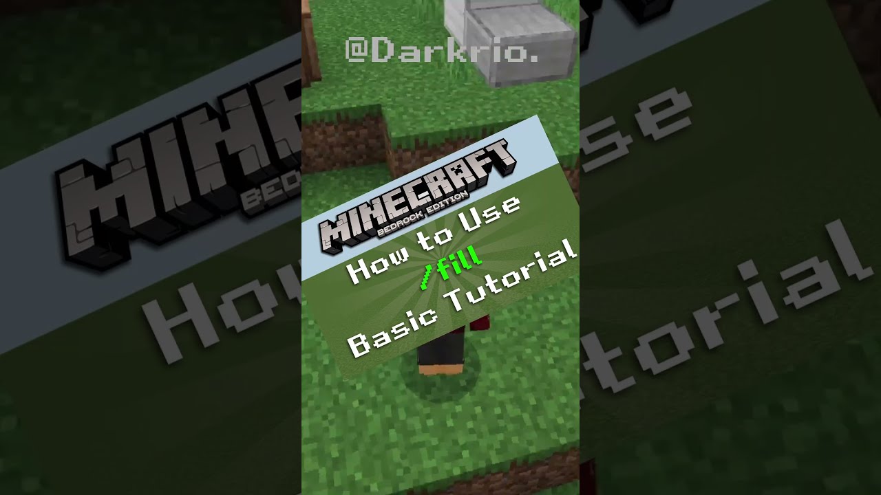 How To Fill In Minecraft Commands Contentcreator