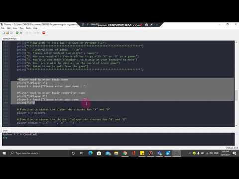 FInal Project Tick Tac Toe Game By Python