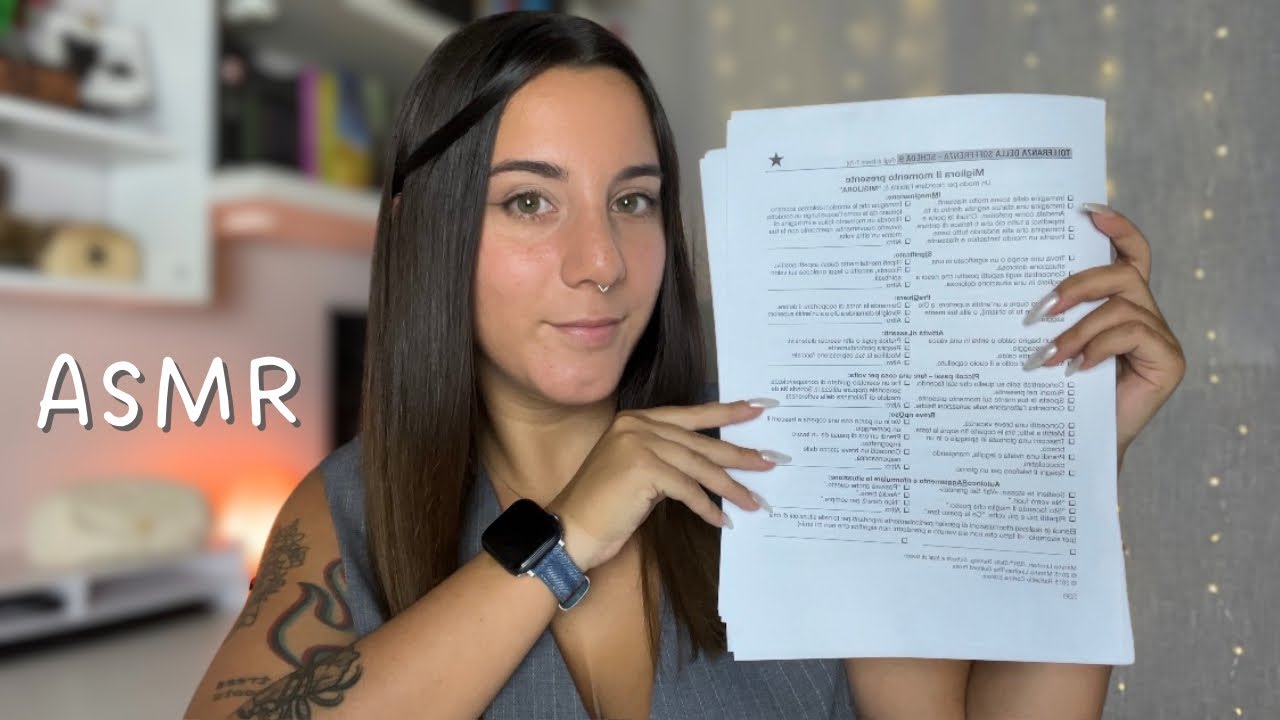 ASMR ROLEPLAY #BACKTOSCHOOL - TEST ATTITUDINALE PER IL LAVORO!