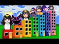 SURVIVAL in HOTELS with Poppy Playtime Chapter 5 | LILY | GUGU GAGA PENGUIN | Prototype - Minecraft